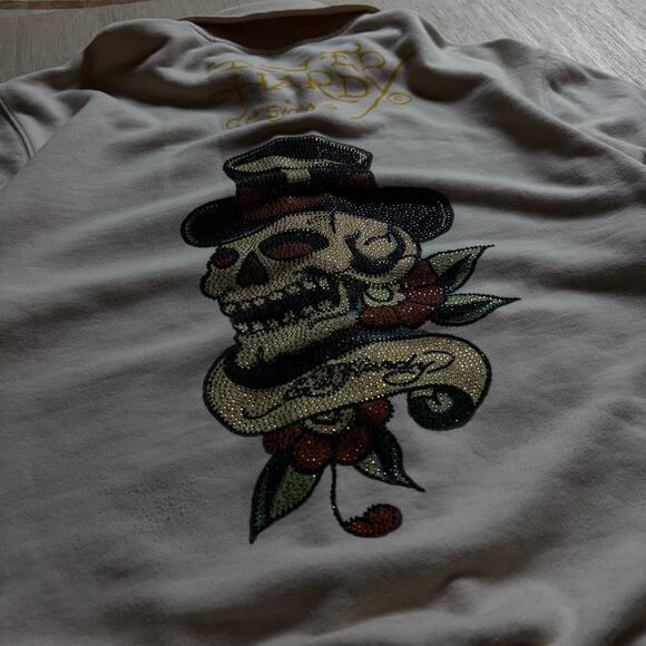 Y2K Ed Hardy by Christian Audigier Full Zip Rhinestone Jacket - Picture 8 of 10